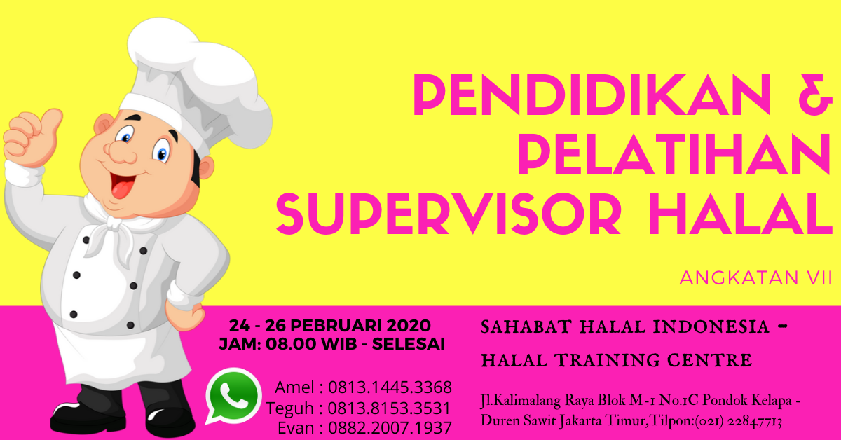 Penyelia Halal / Supervisor Halal